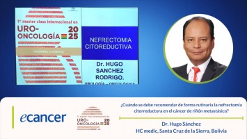 ¿Cuándo recomendar la nefrectomía citorreductora en cáncer renal metastásico? ( Dr. Hugo Sánchez - HC medic, Santa Cruz de la Sierra, Bolivia )