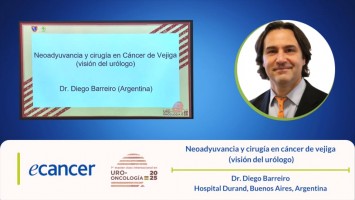 Neoadyuvancia y cirugía en cáncer de vejiga (visión del urólogo) ( Dr. Diego Barreiro Hospital Durand, Buenos Aires, Argentina )