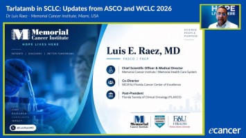 Tarlatamab's role in SCLC ( Dr Luis Raez - Memorial Cancer Institute, Miami, USA )